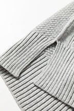 Sofia Ribbed Trim Loose Sweater