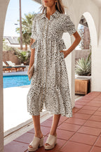 Lisa Puff Sleeve Long Dress