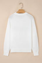Merry Christmas Raglan Sleeve Sweater