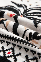 Selene Print Front Knit Cardigan