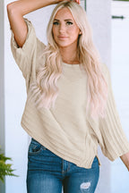 Ella Ribbed Knit Dolman Sweater