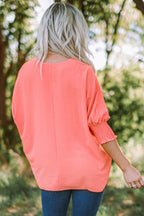 Alessia Smocked Wrist Shift Top