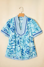 Aylin Floral Short Sleeve PLUS Blouse