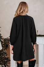 Quincy Sleeve Shift Mini Dress