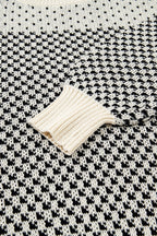 Kinley Pattern Lantern Sleeve Sweater