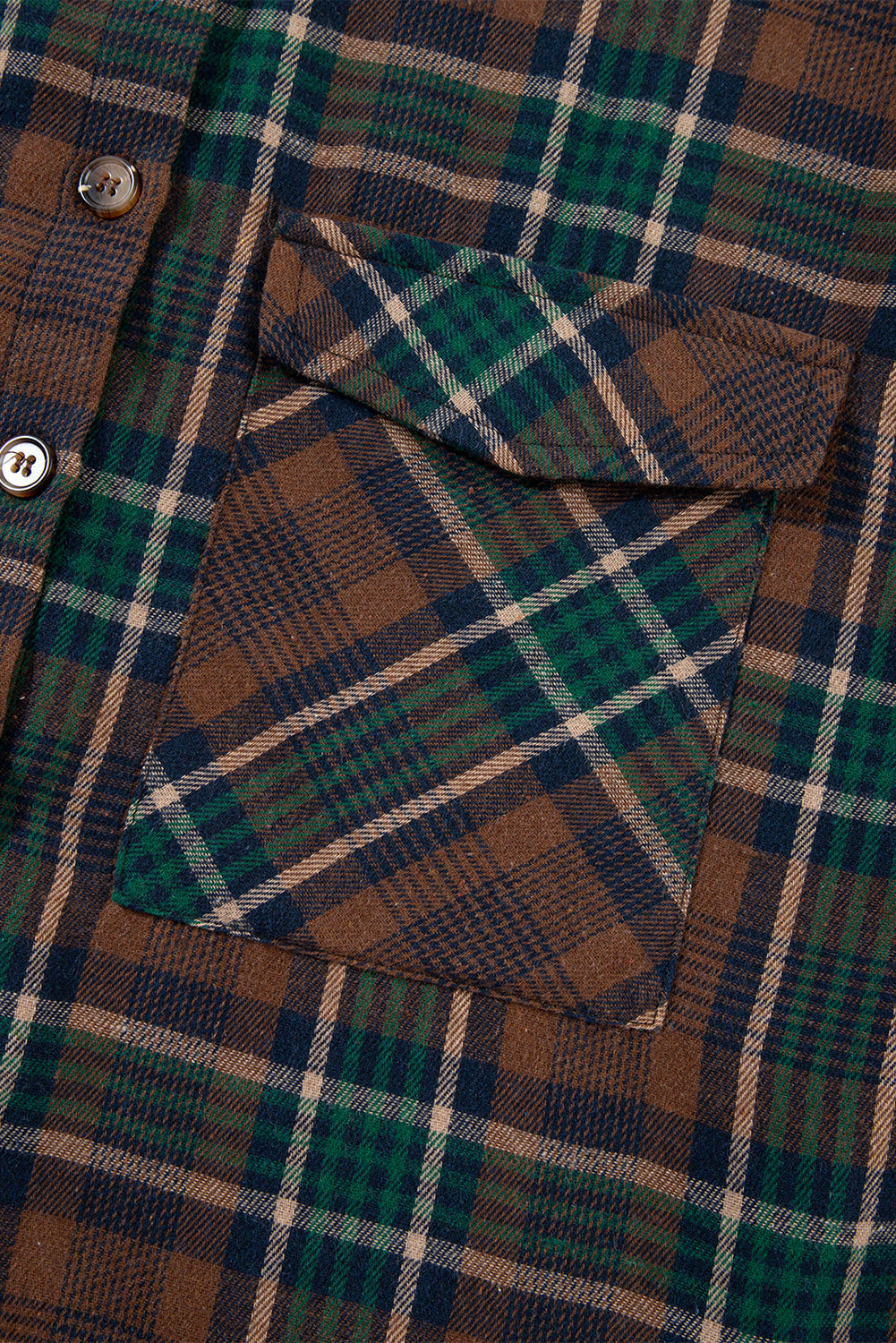 Elizabeth Plaid Print Chest Shirt