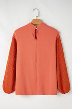 June Swiss Dot Balloon Sleeve Loose Blouse
