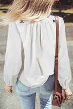 Emavie Long Sleeve Blouse Long Sleeve Top