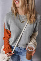 Alejandra Sleeve Ribbed Trim Sweater