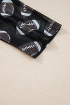 Maci Rugby Mesh Sheer Long Sleeve Top