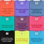 Sarcastic Sayings Collection Graphic Tees