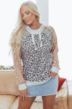 Uma Floral Patchwork Drawstring Hoodie
