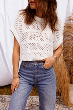 Rayna Out Knit Dolman Sweater