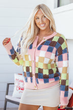 Kiara Pattern Front Cardigan Sweater