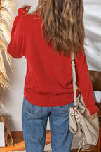 Alianna Collared Drawstring Pullover Top