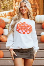 Blair Halloween Pumpkin Patched Pullover Sweatshirt