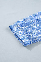 Lyanna Sleeve Pleated Floral Blouse