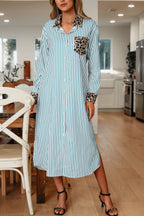 Savannah Contrast Patchwork Long Shirt