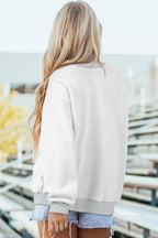 Abigail Shoulder Reversible Mock Sweatshirt