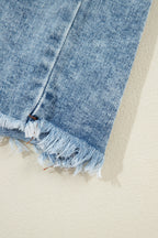 Olivia Hooded Raw Hem Jacket