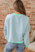 River Ribbed Trim Oversize Sweatshirt