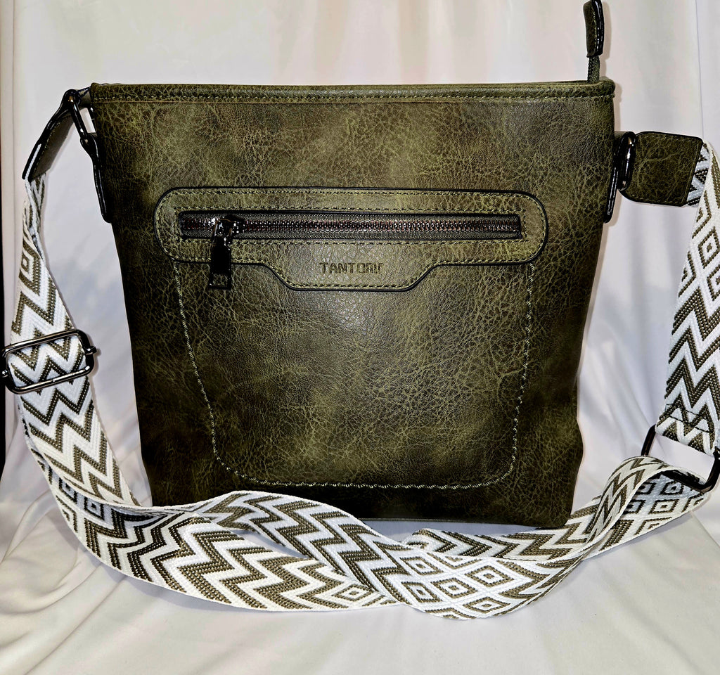 Olive Medium Size Crossbody