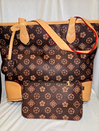 Designer Style Tote with Accessory Bag