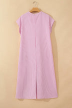 Gabrielle Short Sleeve Long Dress