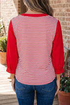 Wrenley 4 Sleeve Patchwork Top