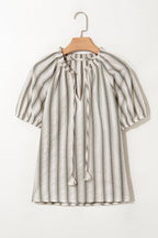 Lorelai Tie Short Sleeve Blouse