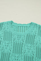 River Trim Short Sleeve Sweater
