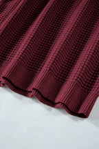 Julietta Mixed Textured Knitted Sweater