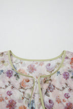 Andi Striped Detail Babydoll PLUS Blouse