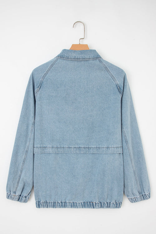 Abigail Collared Zip Up Jacket