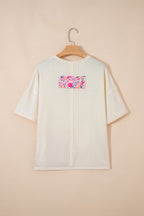 Poppy Big Flower Oversize Tee
