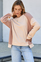 Lavender Low Raglan Sleeve Sweatshirt