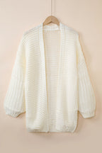 Oakley Shoulder Puff Sleeve Cardigan