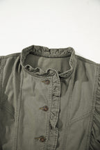 Abigail Bay Ruffled Patchwork Jacket