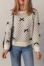 Scarlett Contrast Ribbed Edge Sweater