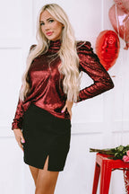 Amara Mock Bubble Sleeve Top