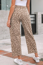 Winnie Print Straight Loose Jeans