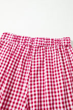 Laura Plaid Casual Loose Trousers