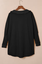 Nina Waffle Knit Long Sleeve Top