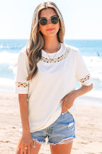 Madilynn Lace Crochet Casual Top