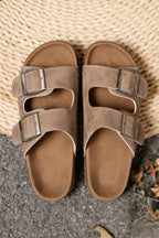 Riley Faux Suede Platform Slippers