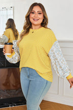 Evelyn Sleeve Patchwork Loose Top