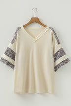 Mariana Patchwork Half Sleeve PLUS Top