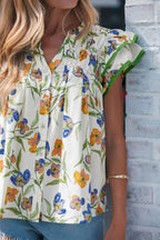 Kaliyah Binding Tape Cotton Blouse