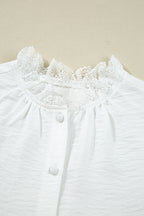 Ivy Patchwork Stand Loose Shirt