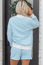 Juliette Mock Sweatshirt and Shorts Set